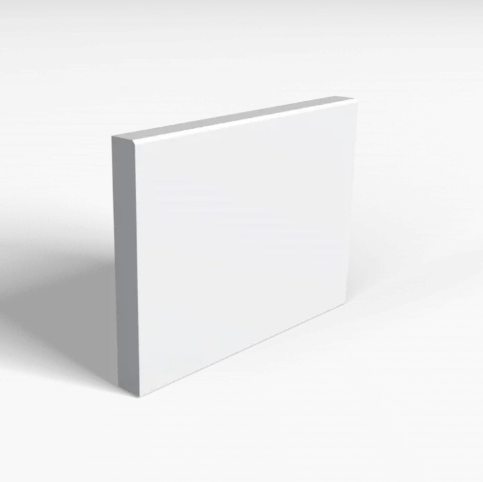 Chamfer 2X2Mm Skirting Board Transparent