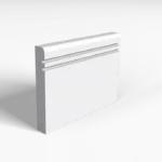 Pencil Round And 2 Square Grooves Skirting Board Transparent