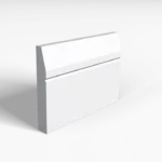 Splay And 1 V Groove Skirting Board Transparent